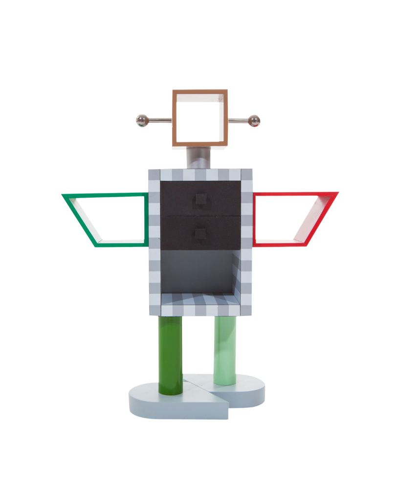 MEMPHIS MILANO  •  1982 Wooden Robot by Masanori Umeda