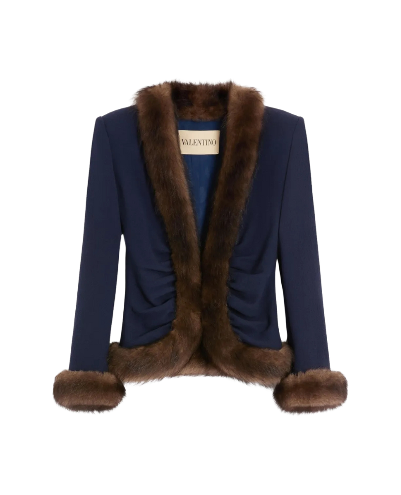 VALENTINO  •  Fur Blazer