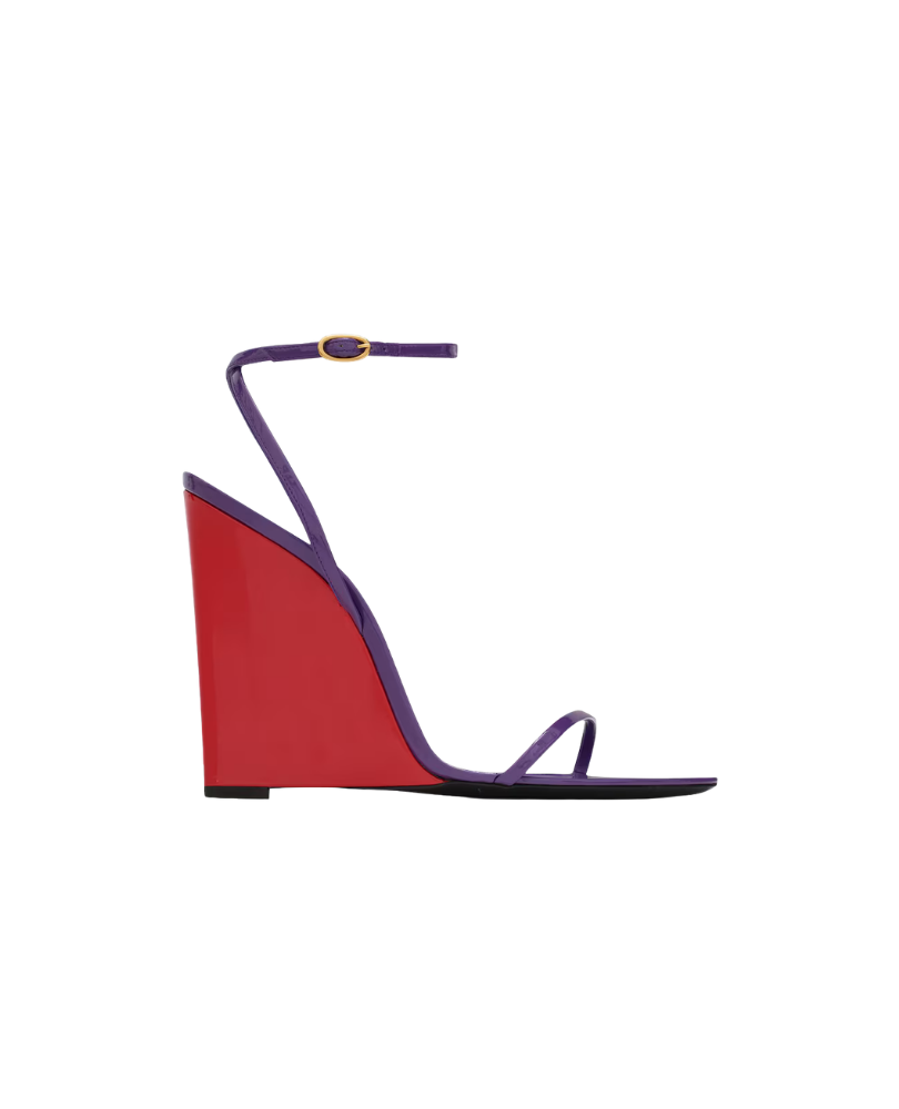 SAINT LAURENT  •  Wedge Sandals